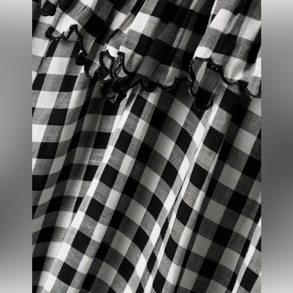 Doen Samara Ruffled Gingham Voile Blouse - Picture 5 of 11